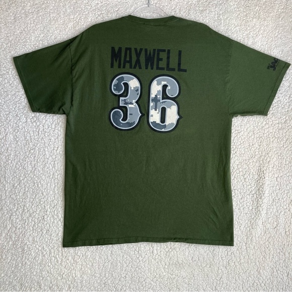 Fruit of the Loom Nashville Sounds baseball army green camo Maxwell jersey shirt - Picture 9 of 14